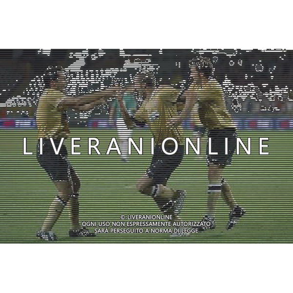 Juventus - Fc Artmedia Bratislava Preliminare Champions League 2008/2009 13-08-2008 Torino Nella foto: Esultanza dopo il gol di giorgio chiellini del 3-0 ©Manuela Viganti/Press Photo/Ag. Aldo Liverani