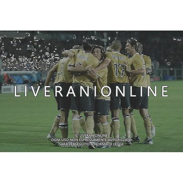 Juventus - Fc Artmedia Bratislava Preliminare Champions League 2008/2009 13-08-2008 Torino Nella foto: abbracci esultanza dopo il gol di giorgio chiellini del 3-0 ©Manuela Viganti/Press Photo/Ag. Aldo Liverani