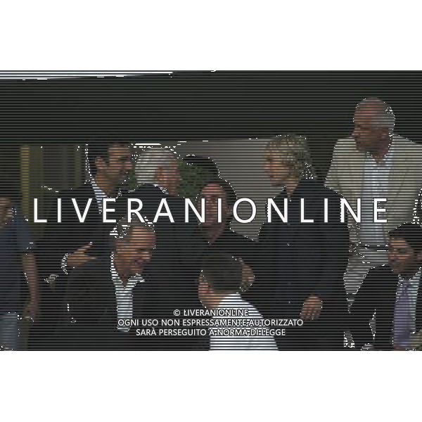 Juventus - Fc Artmedia Bratislava Preliminare Champions League 2008/2009 13-08-2008 Torino Nella foto: pavel nedved con giampiero boniperti in tribuna vip ©Manuela Viganti/Press Photo/Ag. Aldo Liverani