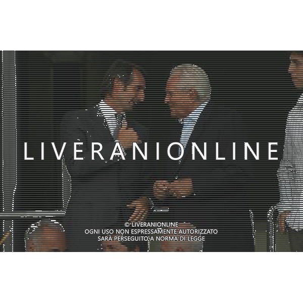 Juventus - Fc Artmedia Bratislava Preliminare Champions League 2008/2009 13-08-2008 Torino Nella foto: jean claude blanc con giampiero boniperti in tribuna vip ©Manuela Viganti/Press Photo/Ag. Aldo Liverani