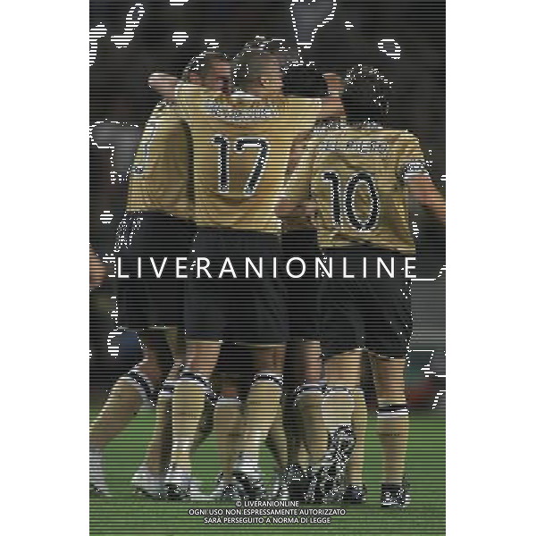 Juventus - Fc Artmedia Bratislava Preliminare Champions League 2008/2009 13-08-2008 Torino Nella foto: abbracci esultanza juve ©Manuela Viganti/Press Photo/Ag. Aldo Liverani