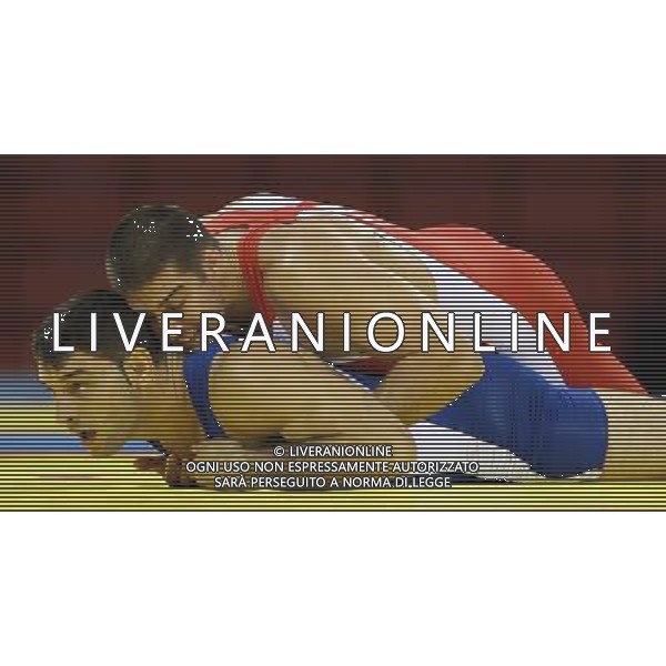 Pechino 14-08-2008 Giochi Olimpici Pechino Beijing 2008 lotta greco romana 84 kg nella foto andrea minguzzi (ITA) oro e fodor zoltan (HUN) ph marco luzzani/ag aldo liverani s.a.s.