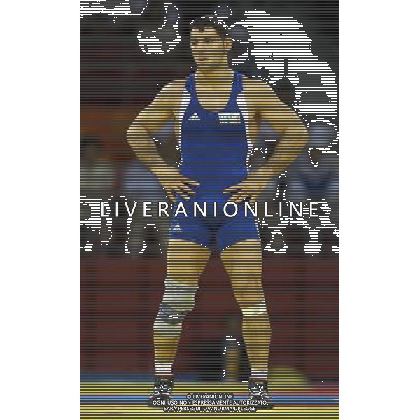 Pechino 14-08-2008 Giochi Olimpici Pechino Beijing 2008 lotta greco romana 84 kg nella foto andrea minguzzi (ITA) oro e fodor zoltan (HUN) ph marco luzzani/ag aldo liverani s.a.s.