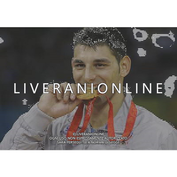 Pechino 14-08-2008 Giochi Olimpici Pechino Beijing 2008 lotta greco romana 84 kg nella foto Andrea Minguzzi (ITA) oro ph marco luzzani/ag aldo liverani s.a.s.