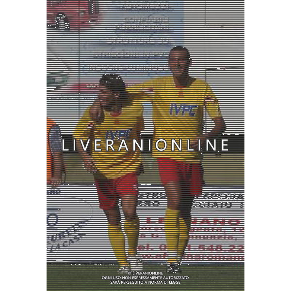 BENEVENTO CALCIO 2008-2009 NELLA FOTO D\'ISANTO VINCENZO-PALERMO DIEGO AG ALDO LIVERANI