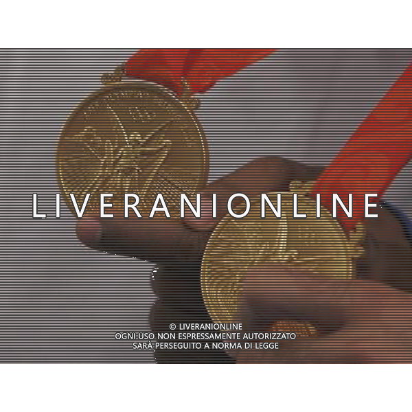 Pechino -08-2008 Giochi Olimpici Pechino Beijing 2008 scherma a squadre nella foto madaglia d\' oro ph marco luzzani/ag aldo liverani s.a.s.