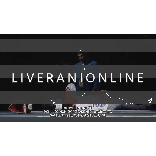 Pechino -08-2008 Giochi Olimpici Pechino Beijing 2008 scherma a squadre nella foto tagliariol matteo (ITA) a terra infortunato ph marco luzzani/ag aldo liverani s.a.s.