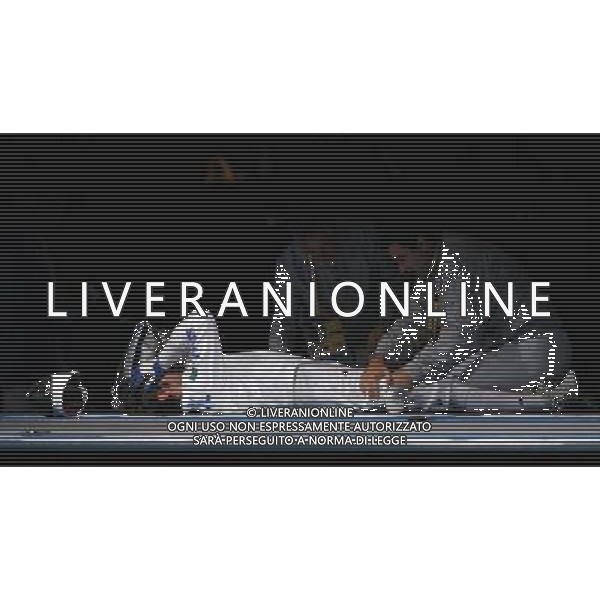 Pechino -08-2008 Giochi Olimpici Pechino Beijing 2008 scherma a squadre nella foto tagliariol matteo (ITA) a terra infortunato ph marco luzzani/ag aldo liverani s.a.s.