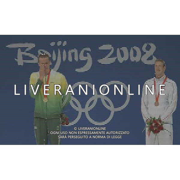 Pechino -08-2008 Giochi Olimpici Pechino Beijing 2008 finali nuoto nella foto cesar cielo filho (BRA) oro 50 m stile libero ph marco luzzani/ag aldo liverani s.a.s.