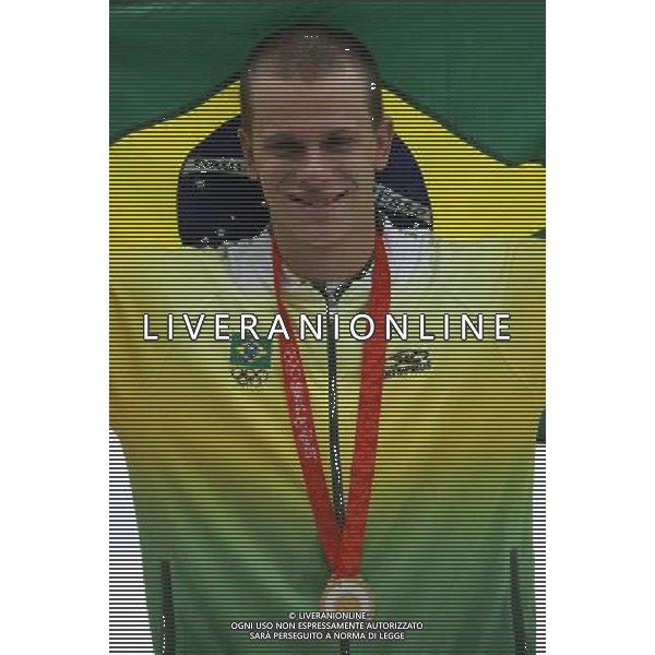 Pechino -08-2008 Giochi Olimpici Pechino Beijing 2008 finali nuoto nella foto cesar cielo filho (BRA) oro 50 m stile libero ph marco luzzani/ag aldo liverani s.a.s.