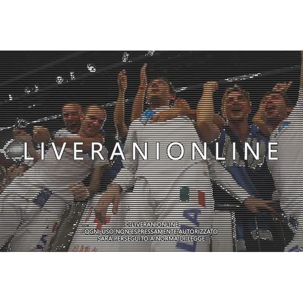 Pechino -08-2008 Giochi Olimpici Pechino Beijing 2008 scherma a squadre nella foto esultanza italia ph marco luzzani/ag aldo liverani s.a.s.