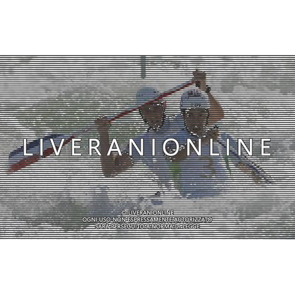 Pechino -08-2008 Giochi Olimpici Pechino Beijing 2008 canoa kayak nella foto forgit cedric e braud martin (FRA) ph marco luzzani/ag aldo liverani s.a.s.