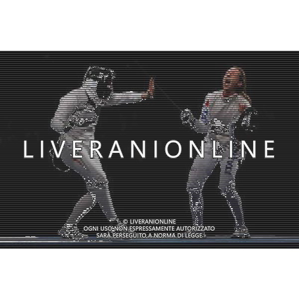 Pechino -08-2008 Giochi Olimpici Pechino Beijing 2008 finale bronzo fioretto squadre femminile nella foto valentina vezzali esulta esulta ph marco luzzani/ag aldo liverani s.a.s. 