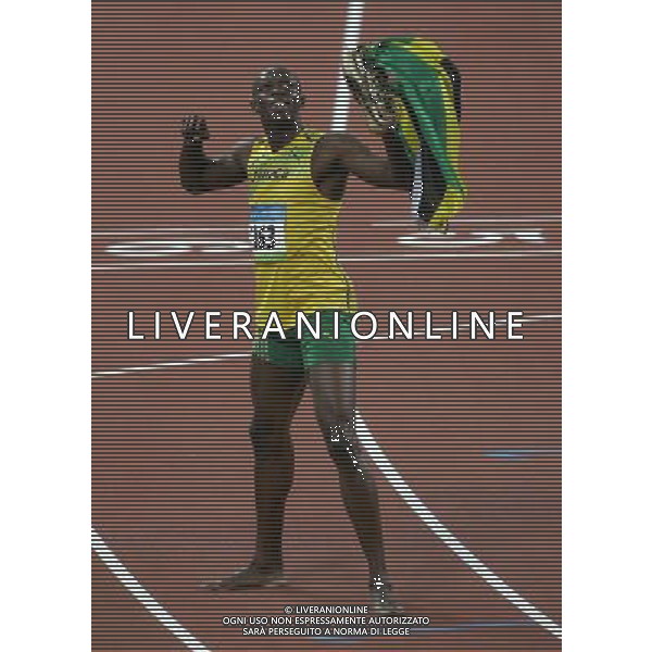 Pechino 16-08-2008 Giochi Olimpici Pechino Beijing 2008 finale 100 m uomini nella foto bolt usain (JAM) oro e record del mondo ph marco luzzani/ag aldo liverani s.a.s.