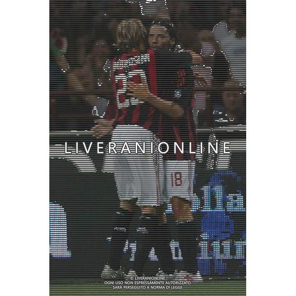 Milan - Juventus Trofeo Berlusconi 17-08-2008 Nella foto: esultanza di marek jankulovski e massimo ambrosini ©Manuela Viganti/Press Photo/Ag. Aldo Liverani Sas