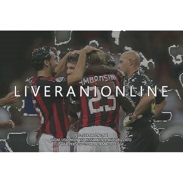 Milan - Juventus Trofeo Berlusconi 17-08-2008 Nella foto: esultanza dei giocatori del milan ©Manuela Viganti/Press Photo/Ag. Aldo Liverani Sas