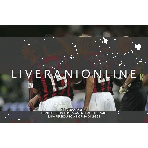 Milan - Juventus Trofeo Berlusconi 17-08-2008 Nella foto: esultanza dei giocatori del milan ©Manuela Viganti/Press Photo/Ag. Aldo Liverani Sas