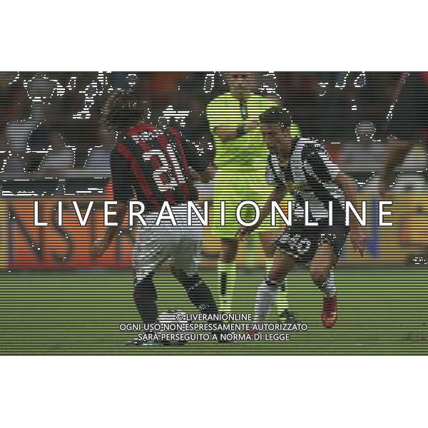 Milan - Juventus Trofeo Berlusconi 17-08-2008 Nella foto: tunnel di fausto rossi su andrea pirlo ©Manuela Viganti/Press Photo/Ag. Aldo Liverani Sas