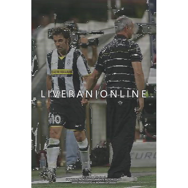 ©Alessandro Falzone/PressPhoto Milano 17-08-2008 Trofeo Berlusconi 2008 Milan Juventus Nealla foto: Del Piero e Ranieri AG ALDO LIVERANI