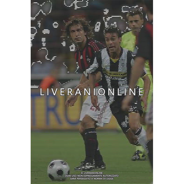 ©Alessandro Falzone/PressPhoto Milano 17-08-2008 Trofeo Berlusconi 2008 Milan Juventus Nealla foto: Fausto Rossi e Pirlo AG ALDO LIVERANI