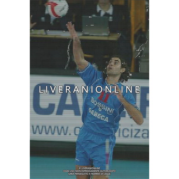 brescia 25/10/2003 campionato nazionale di pallavolo serie A1 Bossini Gabeca Montichiari - Unimade Parma nella foto: Di Franco Massimiliano foto ag aldo liverani/venezia 