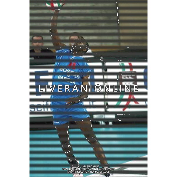 brescia 25/10/2003 campionato nazionale di pallavolo serie A1 Bossini Gabeca Montichiari - Unimade Parma nella foto: Dos Santos Monteiro foto ag aldo liverani/venezia 