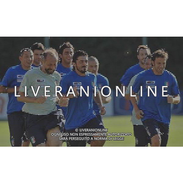 Allenamento Nazionale Italiana Coverciano(FI) - 18.08.2008 Nella Foto:GENNARO GATTUSO E ALESSANDRO DEL PIERO GUIDANO IL GRUPPO /Ph.Vitez-Ag. Aldo Liverani