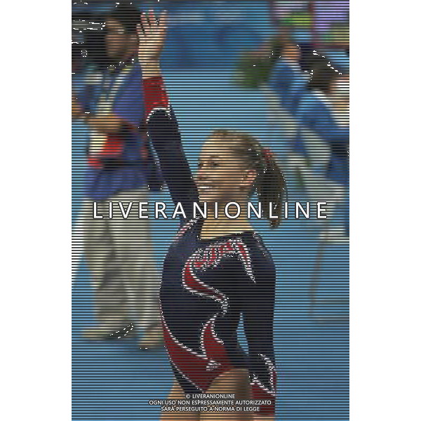 Pechino -08-2008 Giochi Olimpici Pechino Beijing 2008 finale fenninile trave nella foto shawn johnson (USA) oro ph marco luzzani/ag aldo liverani s.a.s.