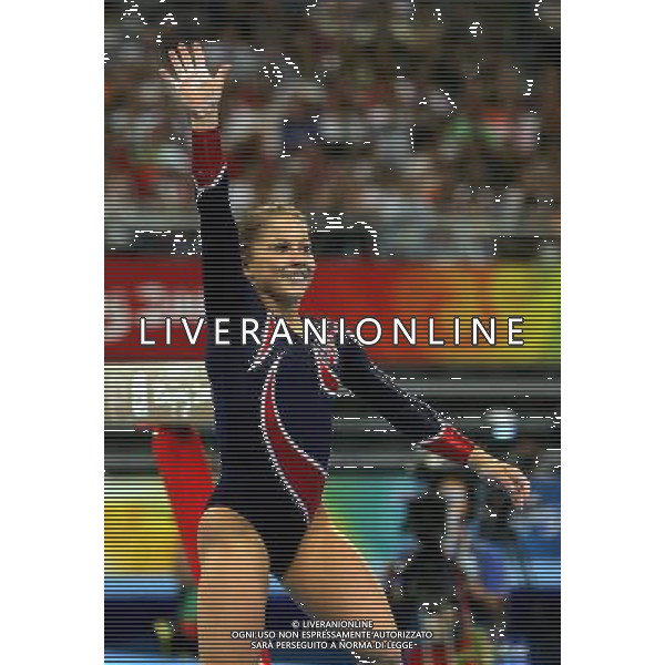 Pechino -08-2008 Giochi Olimpici Pechino Beijing 2008 finale fenninile trave nella foto shawn johnson (USA) oro ph marco luzzani/ag aldo liverani s.a.s.