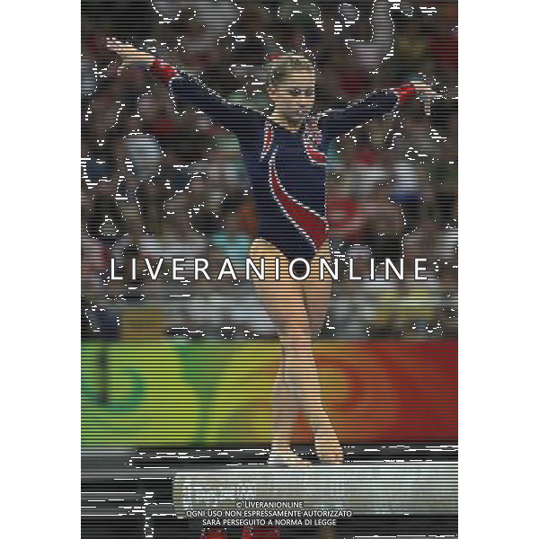 Pechino -08-2008 Giochi Olimpici Pechino Beijing 2008 finale fenninile trave nella foto shawn johnson (USA) oro ph marco luzzani/ag aldo liverani s.a.s.