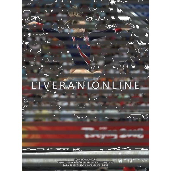 Pechino -08-2008 Giochi Olimpici Pechino Beijing 2008 finale fenninile trave nella foto shawn johnson (USA) oro ph marco luzzani/ag aldo liverani s.a.s.