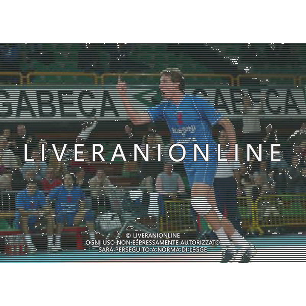 brescia 25/10/2003 campionato nazionale di pallavolo serie A1 Bossini Gabeca Montichiari - Unimade Parma nella foto: Millar Ryan foto ag aldo liverani/venezia 