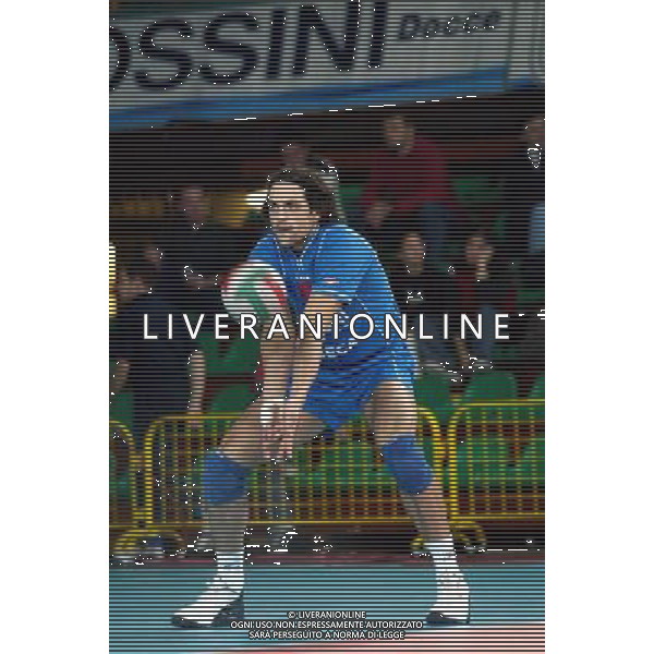 brescia 25/10/2003 campionato nazionale di pallavolo serie A1 Bossini Gabeca Montichiari - Unimade Parma nella foto: saraceni gianluca foto ag aldo liverani/venezia 