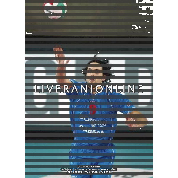 brescia 25/10/2003 campionato nazionale di pallavolo serie A1 Bossini Gabeca Montichiari - Unimade Parma nella foto: saraceni gianluca foto ag aldo liverani/venezia 