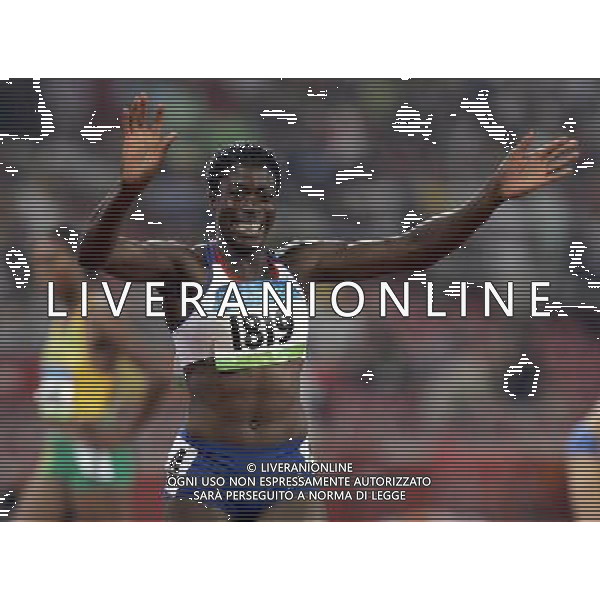 Pechino 19-08-2008 Giochi Olimpici Pechino Beijing 2008 atletica nella foto la gioia per l\'oro di ohuruogu christine (GBR) nei 400m femminili ph marco luzzani/ag aldo liverani s.a.s.