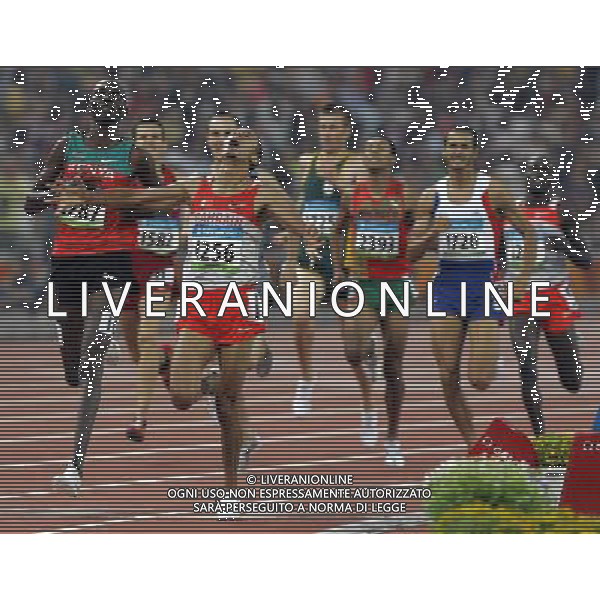Pechino 19-08-2008 Giochi Olimpici Pechino Beijing 2008 atletica nella foto la gioia per l\'oro di ramzi rashid (brn) nei 1500 m maschili ph marco luzzani/ag aldo liverani s.a.s.
