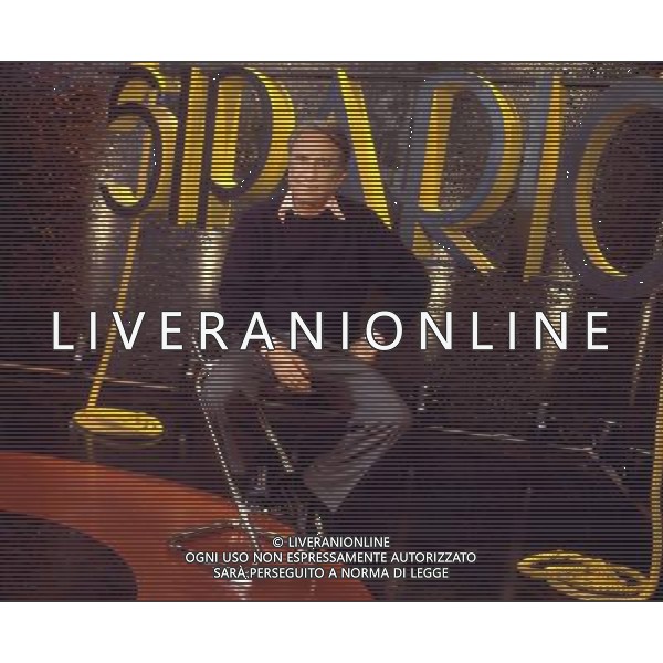 TRASMISSIONE TELEVISIVA \'SIPARIO\' NELLA FOTO EMILIO FEDE AG ALDO LIVERANI