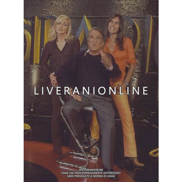 TRASMISSIONE TELEVISIVA \'SIPARIO\' NELLA FOTO FRANCESCA SENETTE-EMILIO FEDE-MIRKA VIOLA AG ALDO LIVERANI