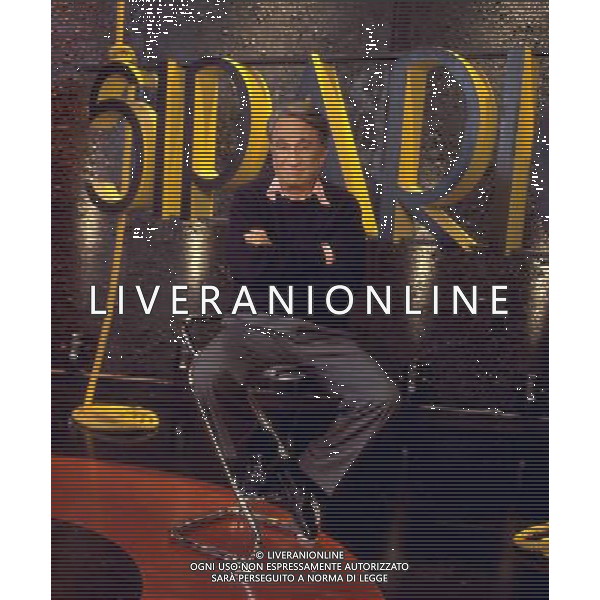 TRASMISSIONE TELEVISIVA \'SIPARIO\' NELLA FOTO EMILIO FEDE AG ALDO LIVERANI
