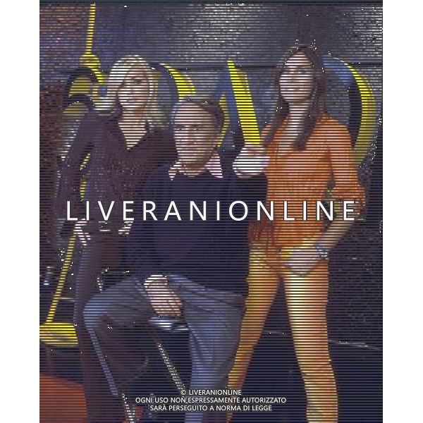 TRASMISSIONE TELEVISIVA \'SIPARIO\' NELLA FOTO FRANCESCA SENETTE-EMILIO FEDE-MIRKA VIOLA AG ALDO LIVERANI