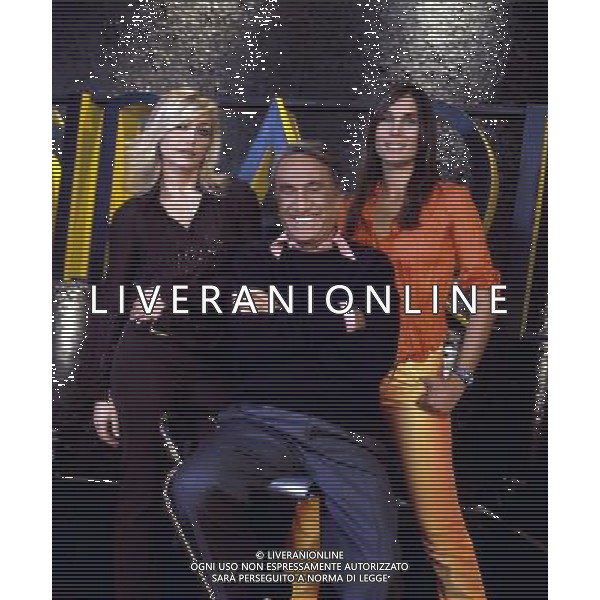 TRASMISSIONE TELEVISIVA \'SIPARIO\' NELLA FOTO FRANCESCA SENETTE-EMILIO FEDE-MIRKA VIOLA AG ALDO LIVERANI