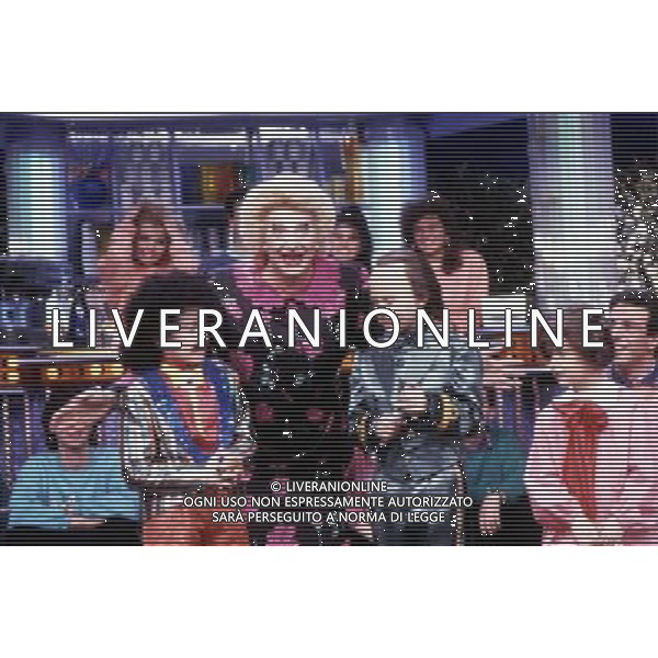 Gianfranco D\'Angelo durante la tramissione televisiva \'DRIVE IN\' Ag. Aldo Liverani Sas