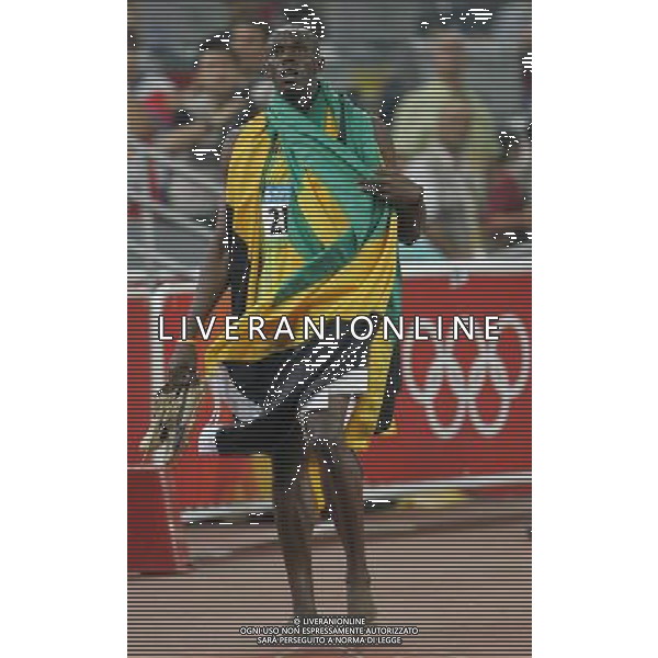 Pechino 20-08-2008 Giochi Olimpici Pechino Beijing 2008 atletica finale 200 m uomini nella foto usain bolt (JAM) oro e record del mondo sui 200 m maschili ph marco luzzani/ag aldo liverani s.a.s.