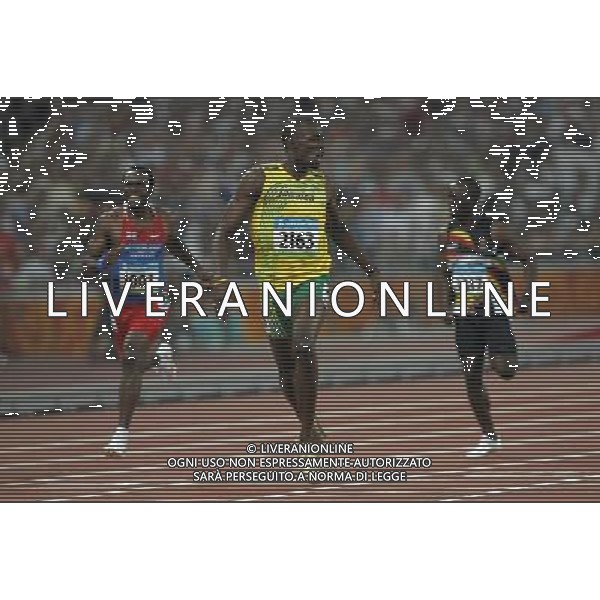 Pechino 20-08-2008 Giochi Olimpici Pechino Beijing 2008 atletica finale 200 m uomini nella foto usain bolt (JAM) oro e record del mondo sui 200 m maschili ph marco luzzani/ag aldo liverani s.a.s.
