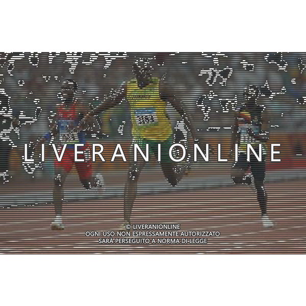 Pechino 20-08-2008 Giochi Olimpici Pechino Beijing 2008 atletica finale 200 m uomini nella foto usain bolt (JAM) oro e record del mondo sui 200 m maschili ph marco luzzani/ag aldo liverani s.a.s.