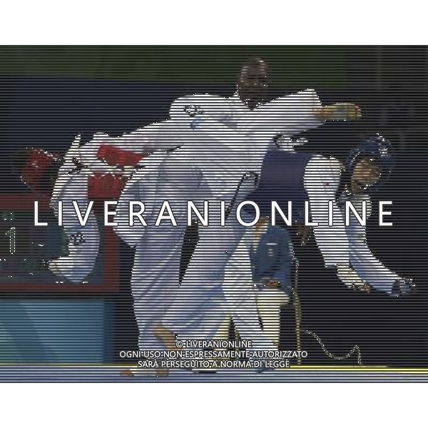 Pechino -08-2008 Giochi Olimpici Pechino Beijing 2008 semifinale femminile taekwondo nella foto veronica calabrese (ITA) e Sujeong Lim (KOR) ph marco luzzani/ag aldo liverani s.a.s.