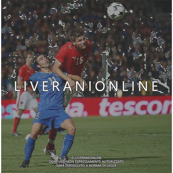 Italia - Austria Amichevole di calcio a Nizza 20/08/2008 Nella foto Antonio Di Natale anticipato Foto Ghidoni/Ag. Aldo Liverani