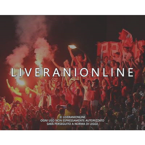 Italia - Austria Amichevole di calcio a Nizza 20/08/2008 Nella foto fumogeni dei tifosi austriaci Foto Ghidoni/Ag. Aldo Liverani