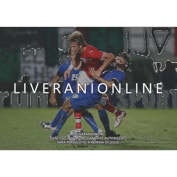 Italia - Austria Amichevole di calcio a Nizza 20/08/2008 Nella foto un entrata di Gennaro Gattuso Foto Ghidoni/Ag. Aldo Liverani