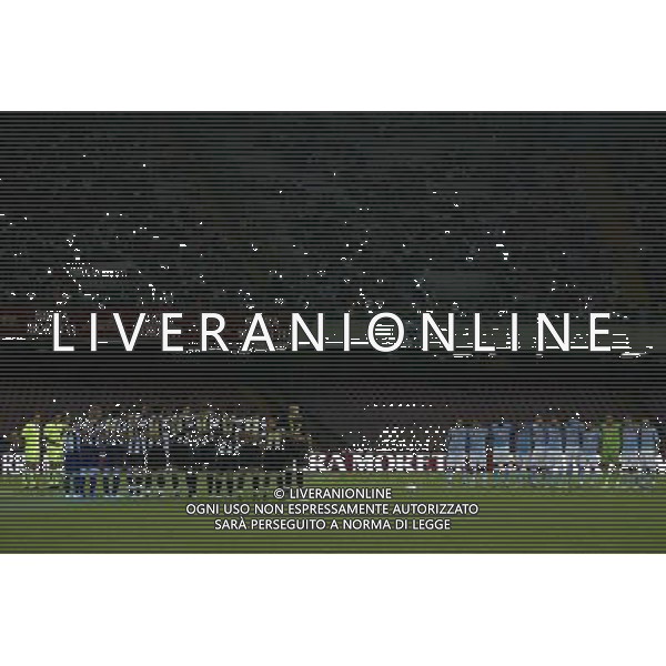 Trofeo Birra Moretti Napoli-21-08-2008 Napoli - juventus Nella foto: il minuto di silenzio per la morte di franco sensi ©Alessandro Falzone/Press Photo/Ag. Aldo Liverani 